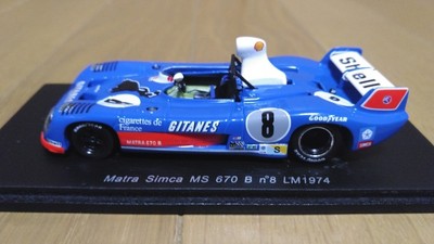 Matra Simca MS 670 B N°7 - Vainqueur Le Mans 1974 - Spark 1/43