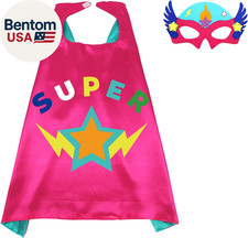 Star Superhero Cape and Mask for Kids Dress up Costume, Super Hero Toys for Boys