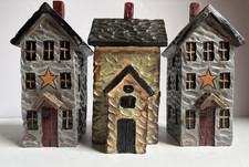 Three Decorative Houses for your home, H - 6 1/2"