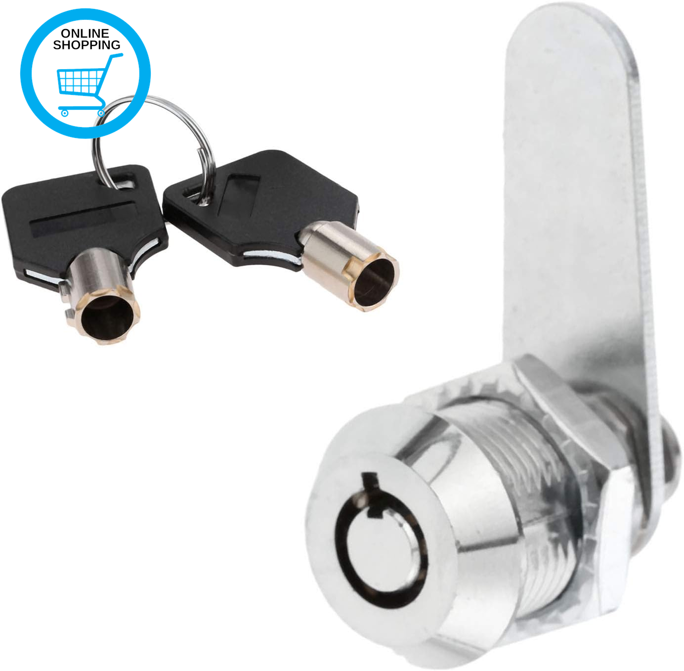 Cam Tubular Locks 20Mm with Alike Keys, Cam Locks for Door Cabinet Mailbox Drawe