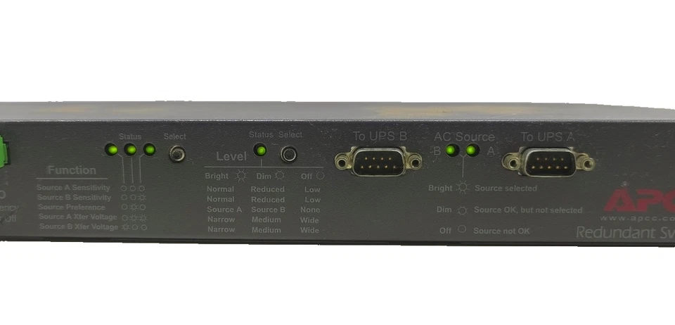 APC SU042X163 Automatic Transfer Swtich L5-20 In Out 120V 50-60 Hz 20A 16A - Image 2 of 4