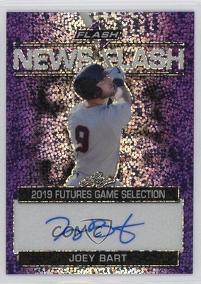 2019 Leaf Flash News Flash Purple 1/25 Joey Bart #NF-JB1 Auto 2a9