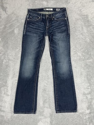 BKE Aiden Jeans Mens 29R Blue Denim Boot Leg Distressed Thick