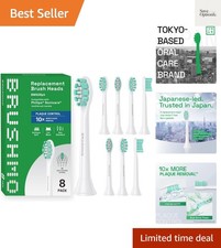 Plaque Control Replacement Toothbrush Heads, Compatible with Philips Sonicare...