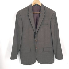 John Varvatos Blazer Mens 42R Brown 100 Wool 2 Button Regular Sports Coat