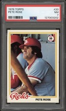 1978 Topps Pete Rose #20 PSA 7 Near Mint Cincinnati Reds
