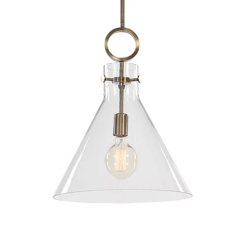 Uttermost 21548 Imbuto Funnel Glass 1 Light Pendant - Picture 5 of 6
