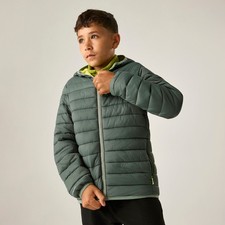 Regatta Marizion RKN148 Kinder Steppjacke &Uuml;bergangsjacke Stepp Jacke gr&uuml;n