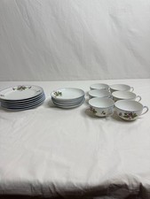 18 Pc Vintage Meito China Hand Painted Japan Tea Set Cups Saucers Plates