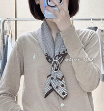 70 cashmere 30 silk houndstooth double side printed square Wrap shawl 25''