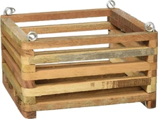 Cedar Slat Vanda Basket - 6 inch Square