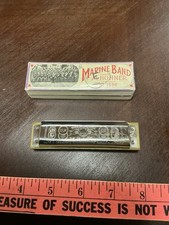 Vintage M. Hohner Marine Band Harmonica No. 1896 Key of E