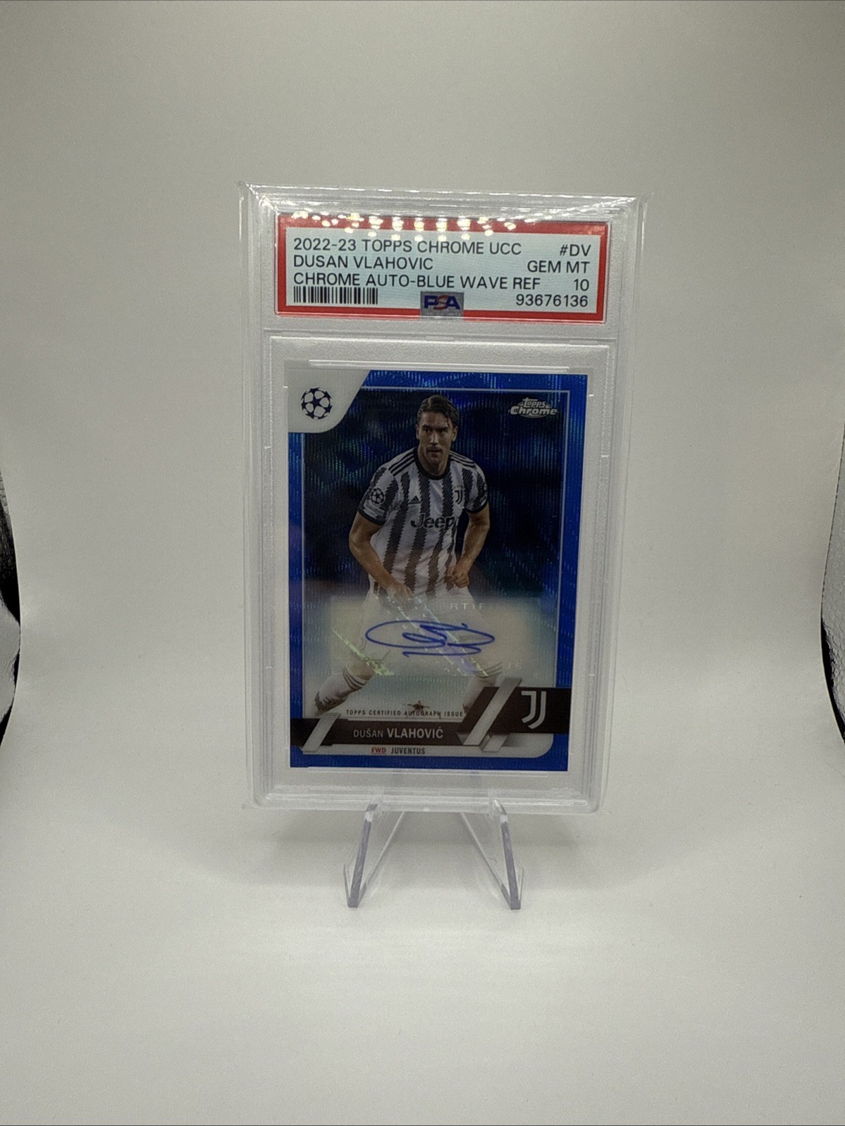 Dusan Vlahovic 2022 Topps Chrome UEFA Club Competitions #CA-DV