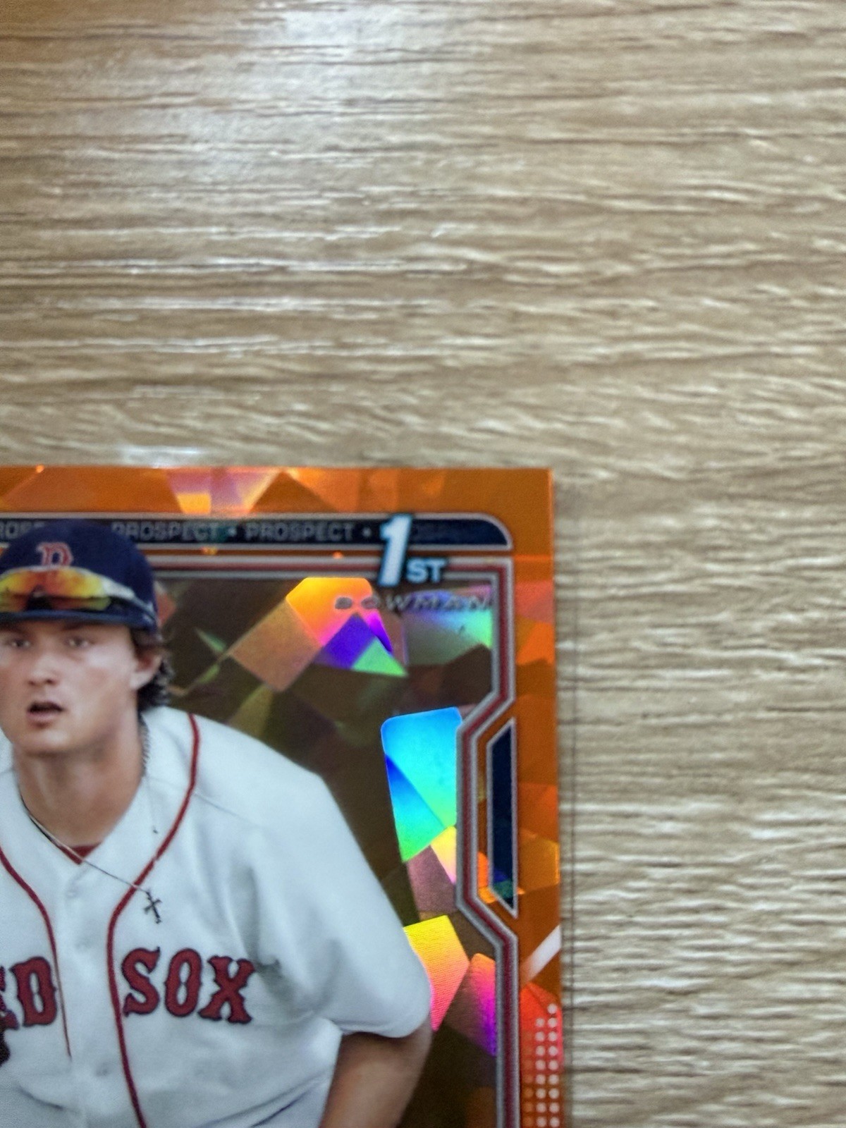 2021 Bowman Sapphire Chrome Prospects Orange Refractor /75 Blaze Jordan view 4