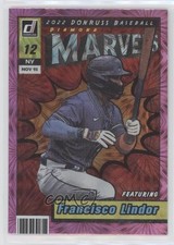 2022 Panini Donruss Marvels Pink Fireworks Francisco Lindor #M-10 0it7