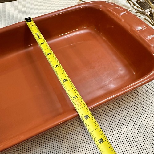 Longaberger Woven Traditions Spice 13.5" Rectangular Baker NEW Bakeware - Picture 8 of 9