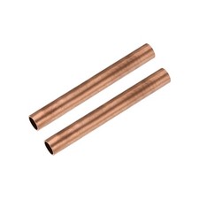 Copper Round Tube 12mm OD 1mm Wall Thickness 100mm Length Pipe Tubing 2Pcs 