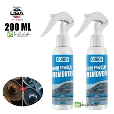 200ML Auto Rust Remover Spray Multi-Functional Cleaning Iron Powder Remover USA
