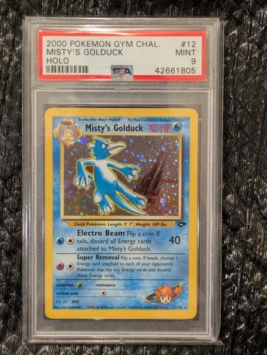 Misty's Golduck (Unlimited) graded PSA 9 for sale on eBay