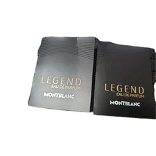 Lot of 2 - Mont Blanc Legend Eau de Parfum Spray Vial 0.04 Oz/1.2 ml New Carded