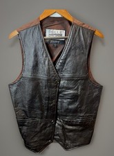 Wilson s Leather Pelle Studio Leather Nylon Vest