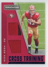 Nick Bosa 2019 Panini Rookies & Stars Cross Training Prime RC /25 Jersey #CT-NB