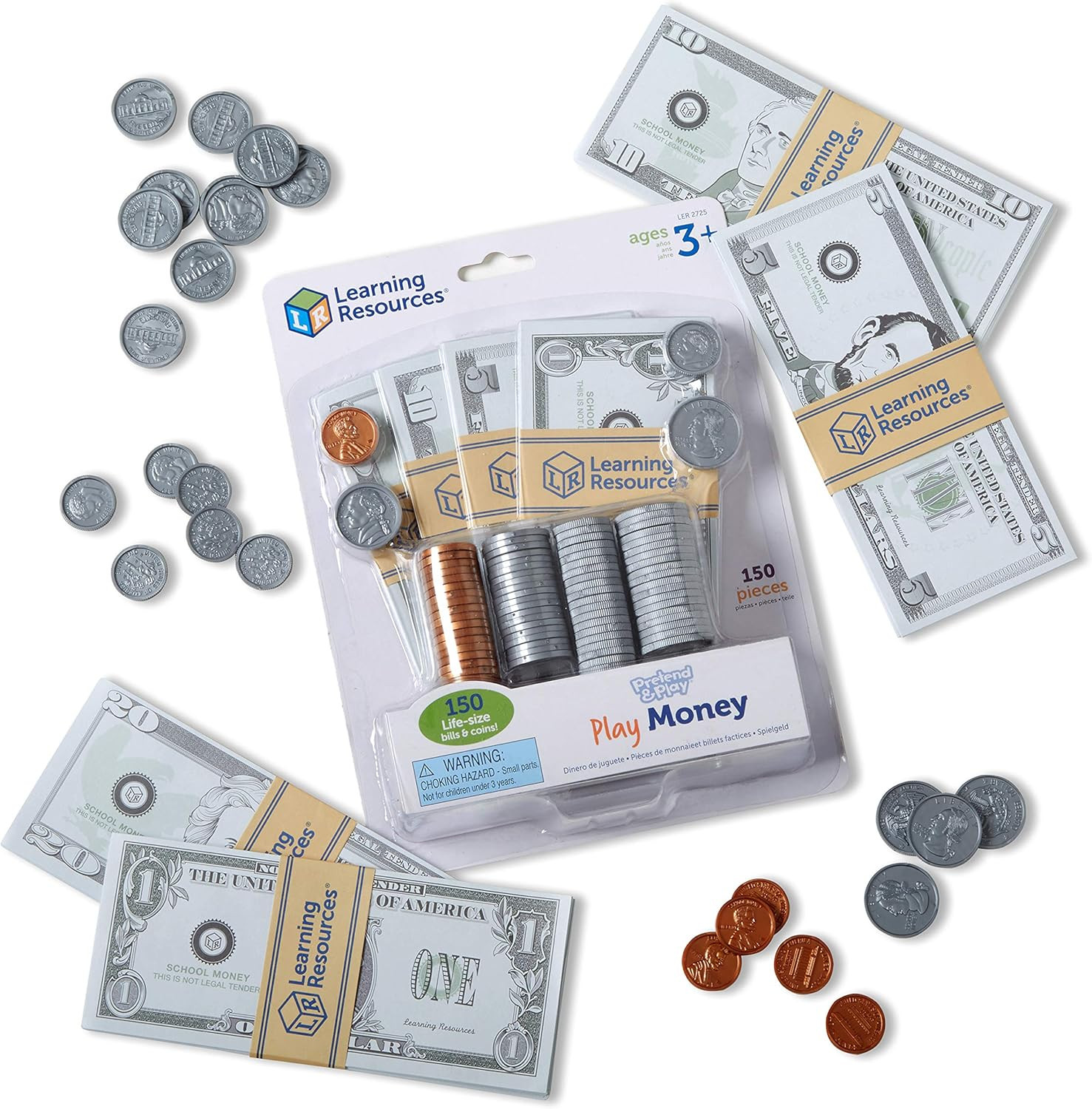 как выглядит Pretend Play Money - Kids Cash Register, Dollars, Pretend фото