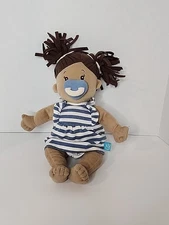 PLUSH DOLL MANHATTAN TOY PLUSH DOLL BABY STELLA W/MAGNETIC PACIFIER  14 Inch 