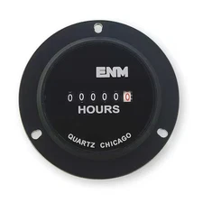 Enm T50b52 Hour Meter, Electrical, 3-Hole, Flange