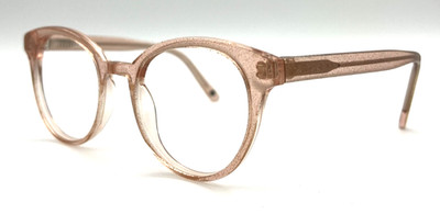 Muse 32-000538 Pink Glitter Rectangle Authentic Eyeglass Frames 50-21-145