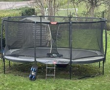 BERG GRAND CHAMPION REGULAR Grey 520 HUGE OVAL TRAMPOLINE 17ft by 11ft  