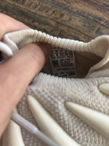 Adidas Yeezy 450 'Cloud White' US Mens 8.5, BRAND NEW With Tags (no Box) - Picture 9 of 13