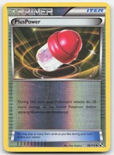 PlusPower 96/114 Black and White Reverse Holofoil Pokemon TCG HP