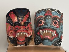 Holzskulpturen Holzmasken Asia