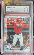 2019 Bowman Draft #BD-7 Josh Jung CSG  9.5 Mint Plus