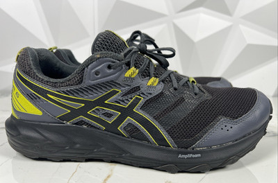 ASICS Gel Sonoma 6 Black Neon Yellow 1011B050-020 Men 10 Trail Running