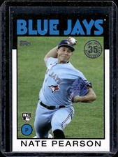 2021 Topps Nate Pearson RC 1986 35th Anniversary (Series 1) #86B-69 Blue Jays