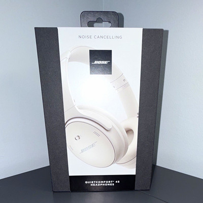 Bose QuietComfort 45 Over-Ear Noise Cancelling Headphones Bluetooth 2.5mm White