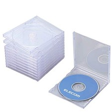 CD/DVD plastic case/1 disc storage/10 pack/clear