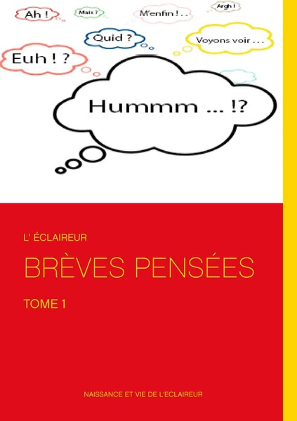BrèVes PenséEs | Tome 1 | L'ÉClaireur | Taschenbuch | BrÈVes PensÉEs | 132 S.-image