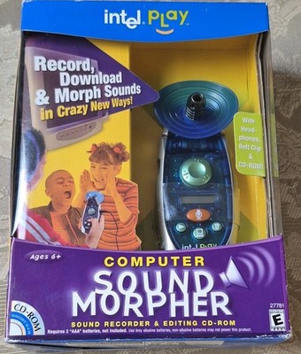 Intel Play Sound Morpher CD-ROM Sound Recorder & Editing Software Ages 6+ 27781