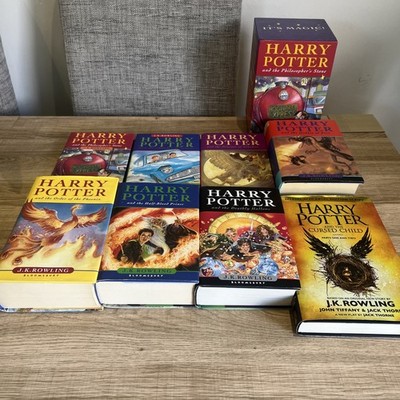 Harry Potter Complete Hardback Book  Set Bloomsbury First Edition + HPATCC - VGC