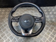 16-22 KIA SPORTAGE MK4 GT LINE MULTIFUNCTION FLAT LEATHER STEERING WHEEL/AIRBAG