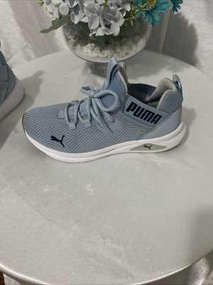 PUMA Womens size 5  Enzo 2 Uncaged Running Shoes Light Blue EUC