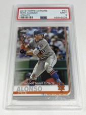 PETE ALONSO 2019 Topps Chrome Update RC Rookie All-Star #86 MLB Mets PSA 9 Mint