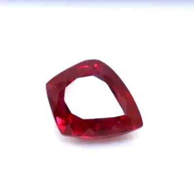 Natural Burmese Red Ruby 35 Ct Fancy Cut Certified Loose Gemstone + Free Gift