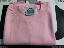 1 NEW PROCLUB COMFORT PLAIN T-SHIRT BLANK PINK TEE PRO CLUB S-3XL 1PC