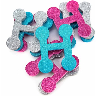 NEW! Horizon Group USA Glitter Patch Iron-on  Letter '' H ''- SILVER-PINK-BLUE 
