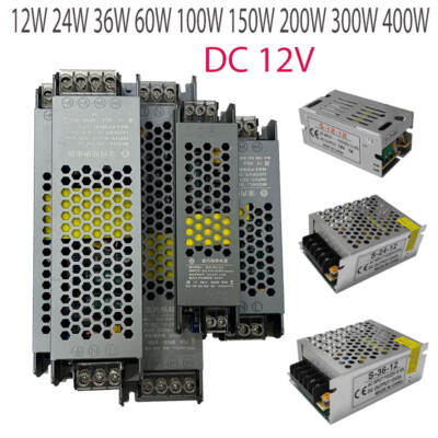 DC12V AC110V-220V Power Supply LED Driver Lighting Transformer for Strip Light