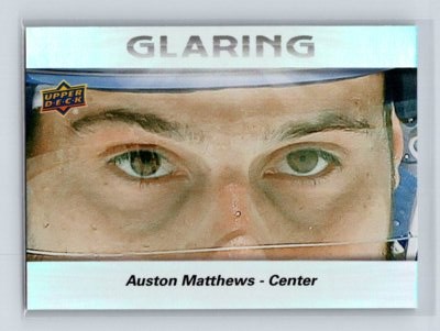 2023-24 UD Series 2 Glaring  #GL-2 Auston Matthews Toronto Maple Leafs